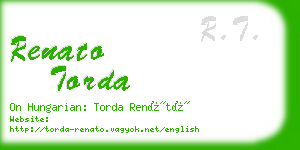 renato torda business card